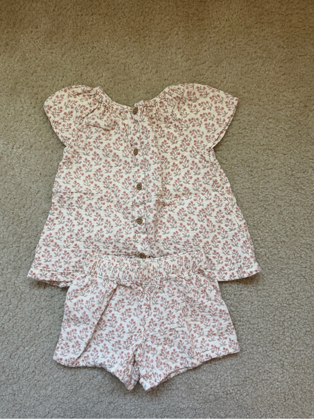 Little Planet by Carters Girls Floral Top and Shorts Set 4T